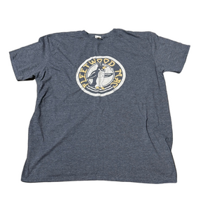Fleetwood Mac Gildan Graphic T-Shirt Penguin Grayish Ring Spun Polyester Men XL